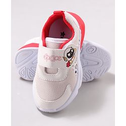 Cute Walk by Babyhug Velcro Closure Sneaker Shoes with Space Theme Print - Blue