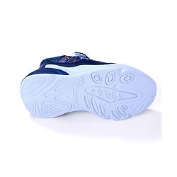 Cute Walk By Babyhug Velcro Closure Sneakers With Lace Detailing - Navy Blue