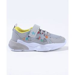 Cute Walk By Babyhug Velcro Closure Sneakers With Lace Detailing - Navy Blue