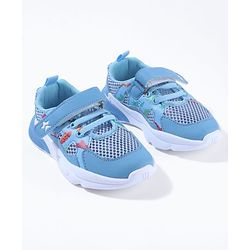 Cute Walk By Babyhug Velcro Closure Sneakers With Lace Detailing - Navy Blue