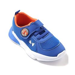Cute Walk by Babyhug Sneaker with Velcro Closure & Dino Applique - Blue