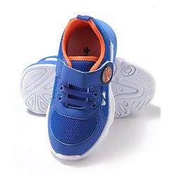 Cute Walk by Babyhug Sneaker with Velcro Closure & Dino Applique - Blue