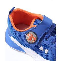 Cute Walk by Babyhug Sneaker with Velcro Closure & Dino Applique - Blue