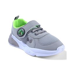 Cute Walk by Babyhug Sneaker with Velcro Closure & Dino Applique - Blue