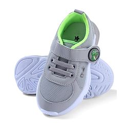Cute Walk by Babyhug Sneaker with Velcro Closure & Dino Applique - Blue