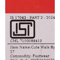 Cute Walk by Babyhug Casual Shoes with Velcro Closure & Dino Print - Light Green