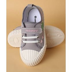 Cute Walk by Babyhug Casual Shoes with Velcro Closure & Dino Print - Light Green