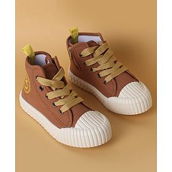 Cute Walk by Babyhug Casual Shoes with Lace up Closure - Brown