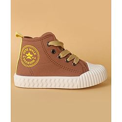 Cute Walk by Babyhug Casual Shoes with Lace up Closure - Brown