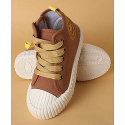 Cute Walk by Babyhug Casual Shoes with Lace up Closure - Brown