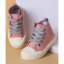 Cute Walk by Babyhug Casual Shoes with Lace up Closure - Brown