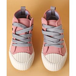 Cute Walk by Babyhug Casual Shoes with Lace up Closure - Brown