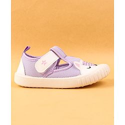Cute Walk by Babyhug Casual Shoes with Velcro Closure & Animal Print - Purple