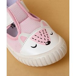 Cute Walk by Babyhug Casual Shoes with Velcro Closure & Animal Print - Purple