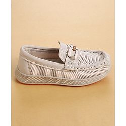 Cute Walk by Babyhug Slip On Solid Loafers - Beige