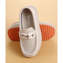 Cute Walk by Babyhug Slip On Solid Loafers - Beige