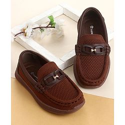 Cute Walk by Babyhug Slip On Solid Loafers - Beige