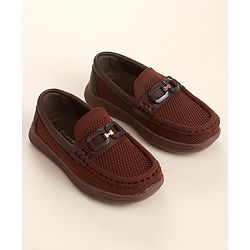 Cute Walk by Babyhug Slip On Solid Loafers - Beige