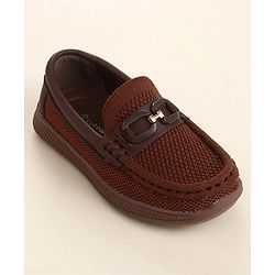 Cute Walk by Babyhug Slip On Solid Loafers - Beige