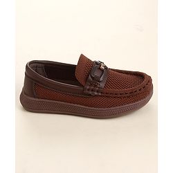 Cute Walk by Babyhug Slip On Solid Loafers - Beige