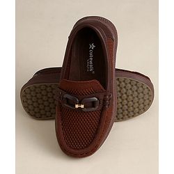 Cute Walk by Babyhug Slip On Solid Loafers - Beige