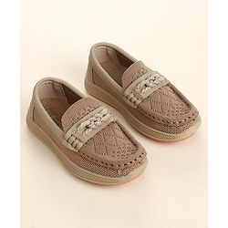 Cute Walk by Babyhug Slip On Solid Loafer - Beige