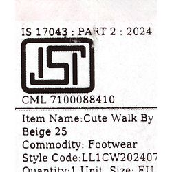 Cute Walk by Babyhug Slip On Solid Loafer - Beige