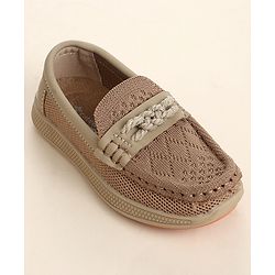 Cute Walk by Babyhug Slip On Solid Loafer - Beige
