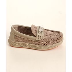 Cute Walk by Babyhug Slip On Solid Loafer - Beige