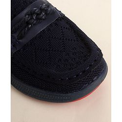 Cute Walk by Babyhug Slip On Solid Loafer - Navy Blue