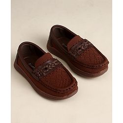 Cute Walk by Babyhug Slip On Solid Loafer - Beige