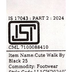 Cute Walk by Babyhug Slip On Solid Loafers - Black