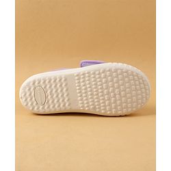 Cute Walk by Babyhug Casual Shoes with Floral Applique & Velcro Closure - Dark Pink