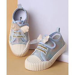 Cute Walk by Babyhug Casual Shoes with Velcro Closure Butterfly Applique- Pink