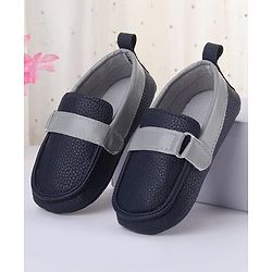 Cute Walk by Babyhug Slip on Booties - Navy Blue