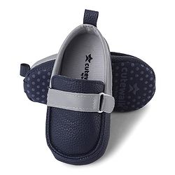 Cute Walk by Babyhug Slip on Booties - Navy Blue