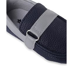 Cute Walk by Babyhug Slip on Booties - Navy Blue