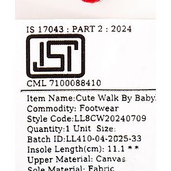 Cute Walk by Babyhug Velcro Closure Booties - Pink