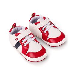 Cute Walk by Babyhug Booties with Velcro Closure - Red