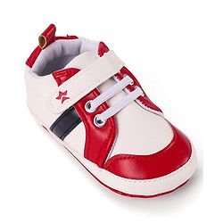 Cute Walk by Babyhug Booties with Velcro Closure - Red