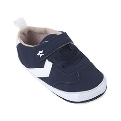 Cute Walk by Babyhug Booties with Velcro Closure & Tape Detailing - Navy Blue