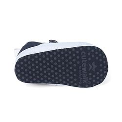 Cute Walk by Babyhug Booties with Velcro Closure & Tape Detailing - Navy Blue
