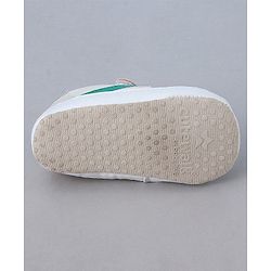 Cute Walk by Babyhug Booties with Velcro Closure & Tape Detailing - Khaki