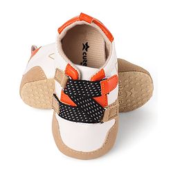 Cute Walk by Babyhug Slip On Booties with Star Print - Navy Blue