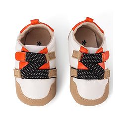 Cute Walk by Babyhug Slip On Booties with Star Print - Navy Blue