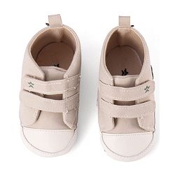 Cute Walk by Babyhug Velcro Closure Booties with Crocodile Applique - White