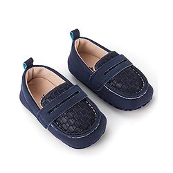 Cute Walk by Babyhug Slip On Solid Color Booties - Navy Blue