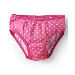 Babyhug 100% Cotton Knit Panties with Floral & Polka Dots Print Pack of 3 - Yellow Pink & White