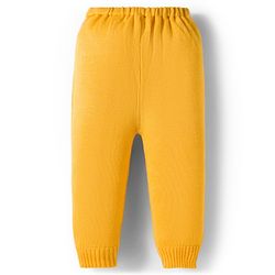 Babyhug Knit Full Sleeves Sweater Set - Mustard