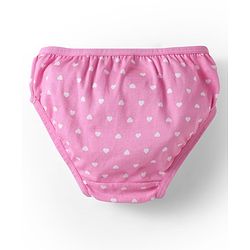 Babyhug 100% Cotton Knit Panties with Ice Cream & Polka Dots Print Pack of 3 - Light Green Pink & White